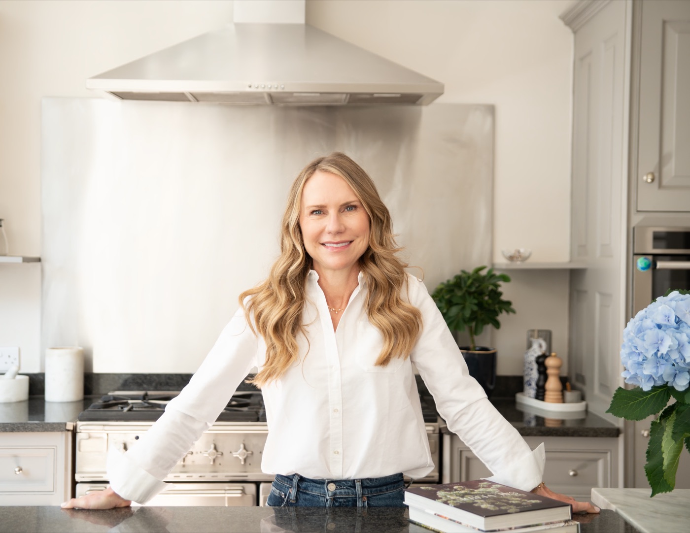 Heidi Nowalany in her kitchen