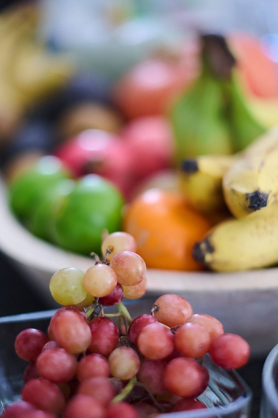 Grapes and seasonal fruit